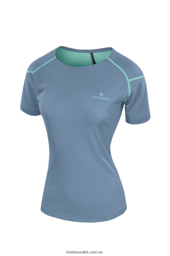 kvinnor Ferrino 0200JT325 dimmigt blått kasai t-shirt kvinna dimmigt blå