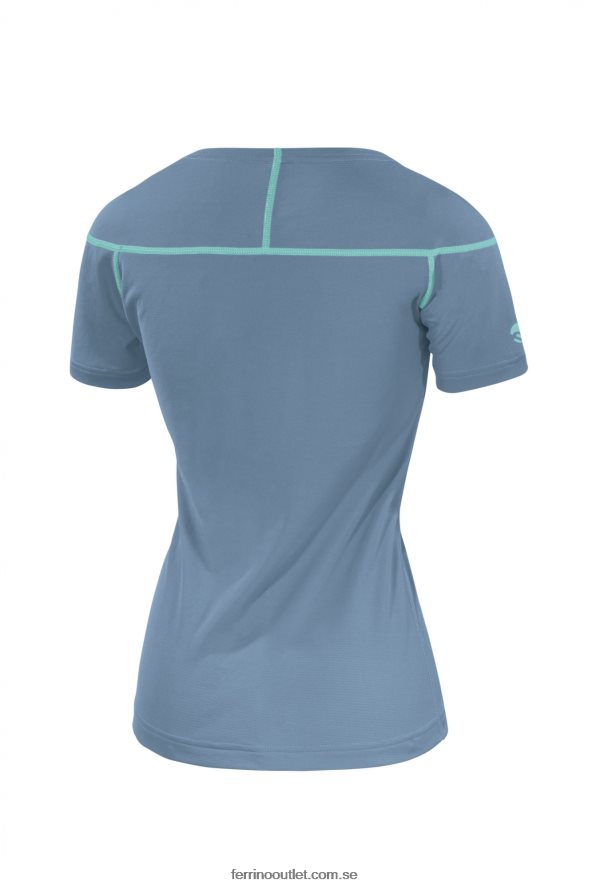 kvinnor Ferrino 0200JT325 dimmigt blått kasai t-shirt kvinna dimmigt blå