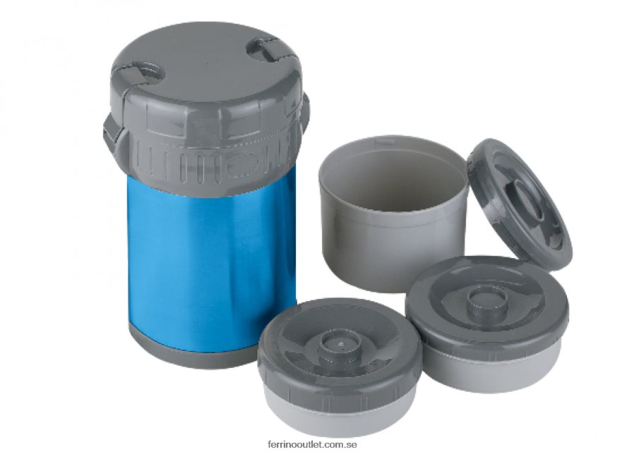 unisex- Ferrino 0200JT669inox lunchkanna med innehållare