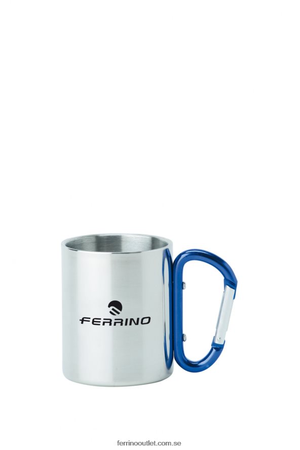 unisex- Ferrino 0200JT654inox kopp - med karbinhake
