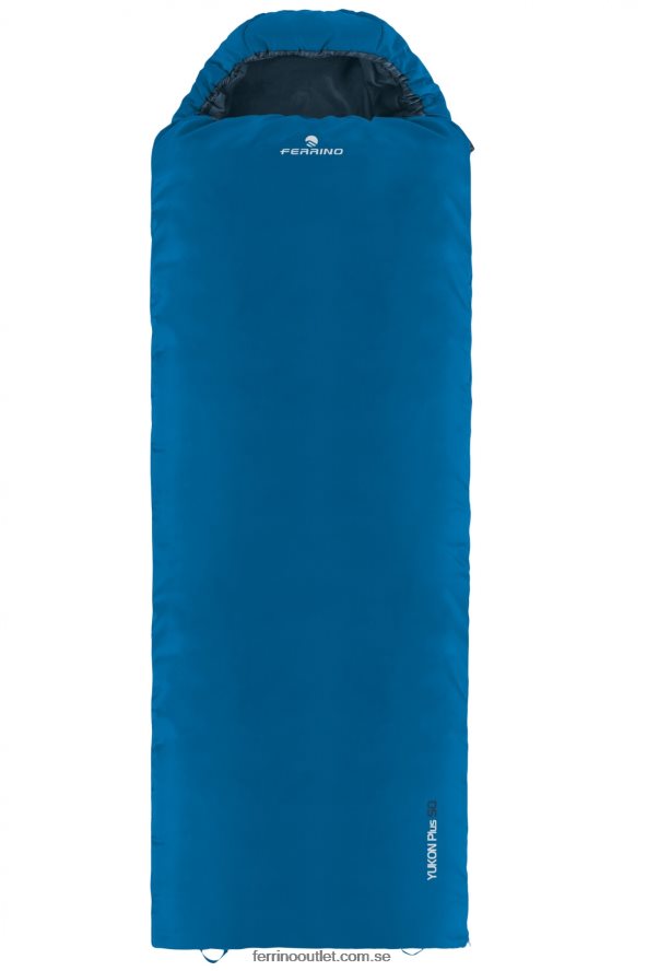 unisex- Ferrino 0200JT395 dragkedja höger blå sovsäck yukon plus sq zip höger blå